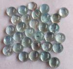 Natural 4 mm Aquamarine Round Cabochon AAA Quality – Aquamarine Round Cabochon 4mm