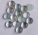 Natural 5 mm Aquamarine Round Cabochon AAA Quality – Aquamarine Round Cabochon 5mm
