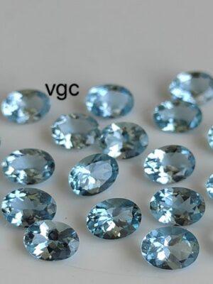 Natural 5×7 mm Santa Maria Shade Blue Aquamarine Oval Cut Faceted AAA Quality – Aquamarine Oval Faceted 5x7mm