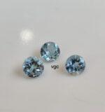 Natural 6 mm Santa Maria Shade Blue Aquamarine Round Faceted AAA Quality – Aquamarine Round Faceted 6mm
