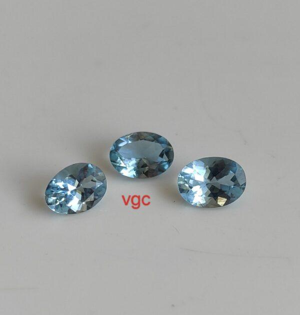 Natural 6×8 mm Santa Maria Shade Blue Aquamarine Oval Cut Faceted AAA Quality – Aquamarine Oval Faceted 6x8mm