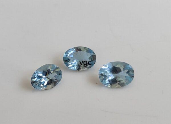 Natural 6×8 mm Santa Maria Shade Blue Aquamarine Oval Cut Faceted AAA Quality – Aquamarine Oval Faceted 6x8mm