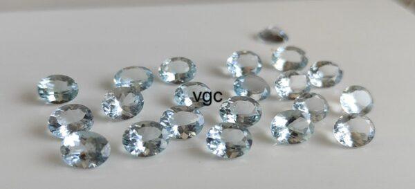 Natural 3×5 mm Aquamarine Oval Cut Faceted AAA Quality – Aquamarine Oval Faceted 3x5mm