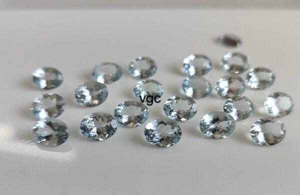 Natural 3×5 mm Aquamarine Oval Cut Faceted AAA Quality – Aquamarine Oval Faceted 3x5mm