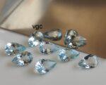 Natural 3×5 mm Aquamarine Pear Cut Faceted AAA Quality – Aquamarine Pear Faceted 3x5mm