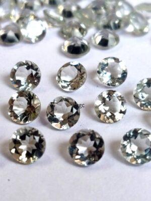 Natural 10 mm Green Amethyst Round Faceted AAA Quality – Amethyst Round Faceted 10mm