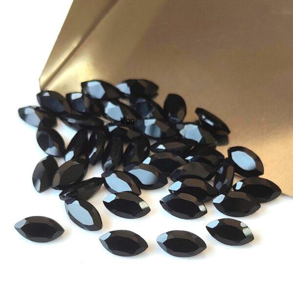 Natural Black Spinel 5×10 mm Marquise Cut Faceted – Black Spinel Marquise Faceted 5x10mm