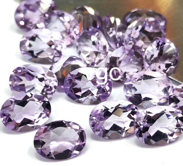 Natural 10×12 mm Pink Amethyst Oval Faceted AAA Quality – Amethyst Oval Faceted 10x12mm