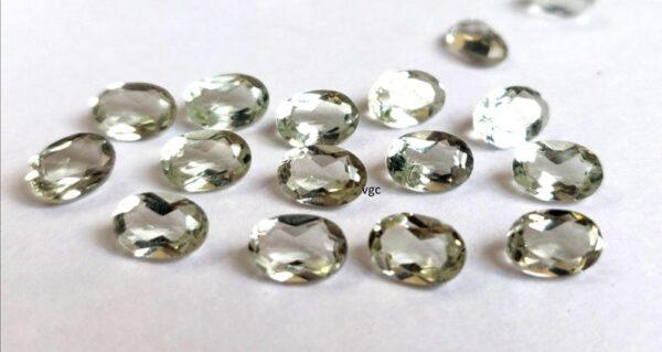 Natural 4×6 mm Green Amethyst Oval Faceted AAA Quality – Amethyst Oval Faceted 4x6mm
