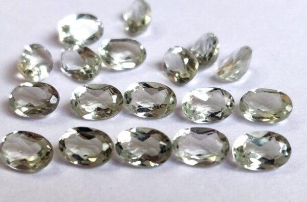 Natural 4×6 mm Green Amethyst Oval Faceted AAA Quality – Amethyst Oval Faceted 4x6mm