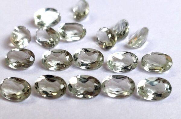 Natural 4×6 mm Green Amethyst Oval Faceted AAA Quality – Amethyst Oval Faceted 4x6mm