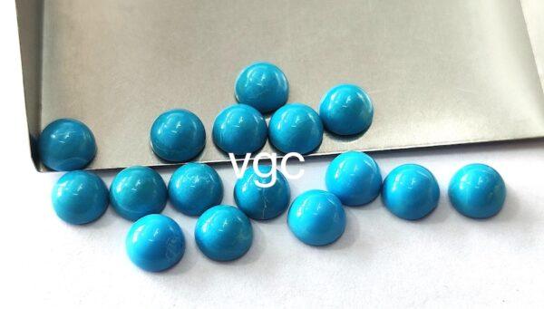 Natural 8 mm Arizona Turquoise Round Cabochon Flat Back AAA Quality – Turquoise Round Cabochon 8mm