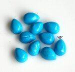 Natural 5×7 mm Arizona Turquoise Pear Cabochon Flat Back AAA Quality – Turquoise Pear Cabochon 5x7mm