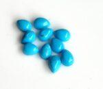 Natural 5×7 mm Arizona Turquoise Pear Cabochon Flat Back AAA Quality – Turquoise Pear Cabochon 5x7mm