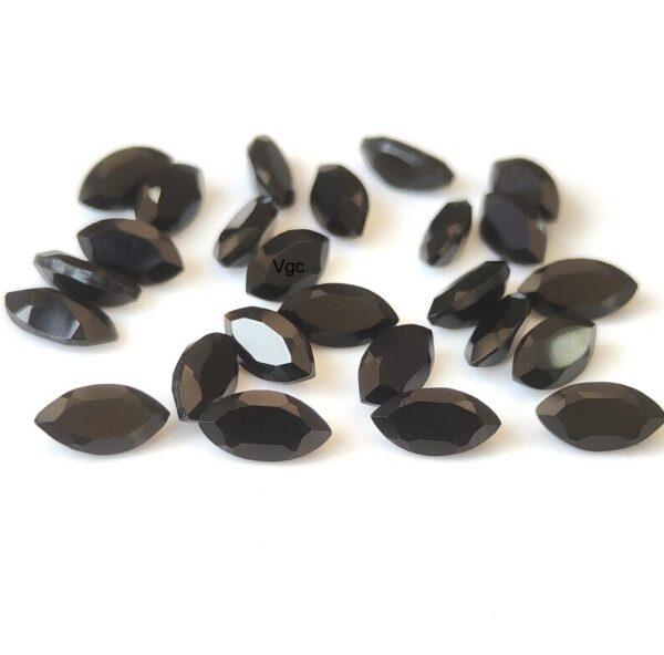 Natural Black Spinel 5×10 mm Marquise Cut Faceted – Black Spinel Marquise Faceted 5x10mm