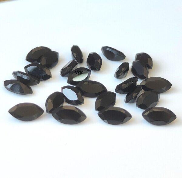 Natural Black Spinel 5×10 mm Marquise Cut Faceted – Black Spinel Marquise Faceted 5x10mm