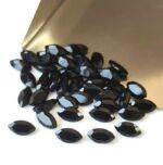 Natural Black Spinel 5×10 mm Marquise Cut Faceted – Black Spinel Marquise Faceted 5x10mm