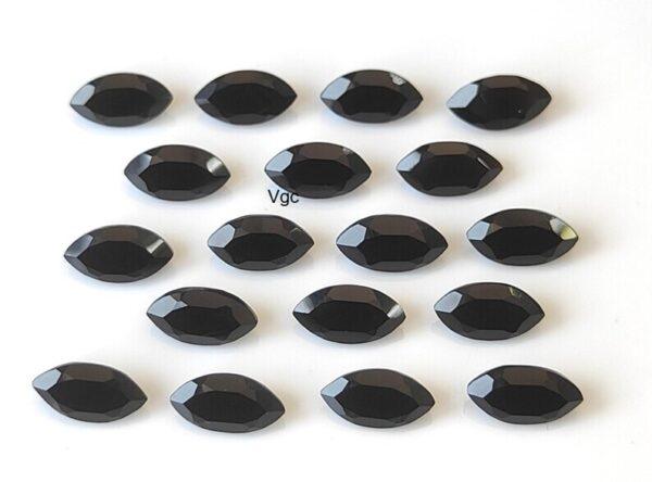Natural Black Spinel 5×10 mm Marquise Cut Faceted – Black Spinel Marquise Faceted 5x10mm