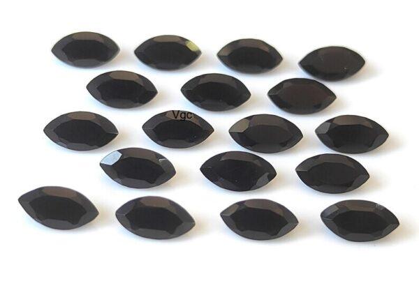 Natural Black Spinel 5×10 mm Marquise Cut Faceted – Black Spinel Marquise Faceted 5x10mm