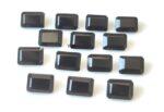 Natural Black Spinel 7×9 mm Octagon Cut Faceted – Black Spinel Octagon Faceted 7x9mm