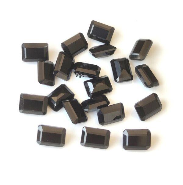 Natural Black Spinel 7×9 mm Octagon Cut Faceted – Black Spinel Octagon Faceted 7x9mm