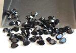 Natural Black Spinel 4×6 mm Pear Cut Faceted – Black Spinel Pear Faceted 4x6mm