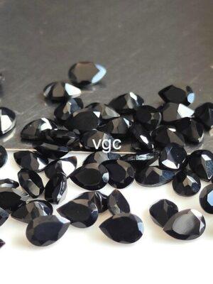 Natural Black Spinel 3×5 mm Pear Cut Faceted – Black Spinel Pear Faceted 3x5mm