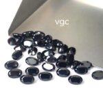 Natural Black Spinel 7×9 mm Oval Cut Faceted – Black Spinel Oval Faceted 7x9mm