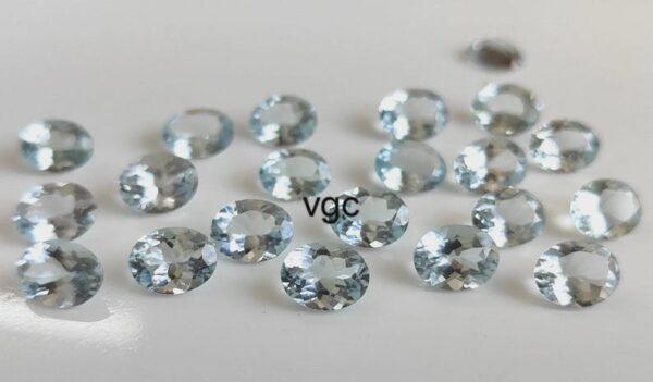Natural 3×5 mm Aquamarine Oval Cut Faceted AAA Quality – Aquamarine Oval Faceted 3x5mm