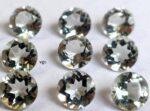 Natural 6 mm Green Amethyst Round Faceted AAA Quality – Amethyst Round Faceted 6mm