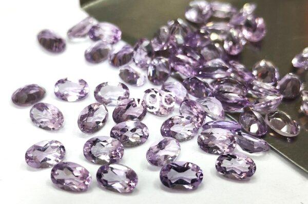 Natural 3×5 mm Pink Amethyst Oval Faceted AAA Quality – Amethyst Oval Faceted 3x5mm