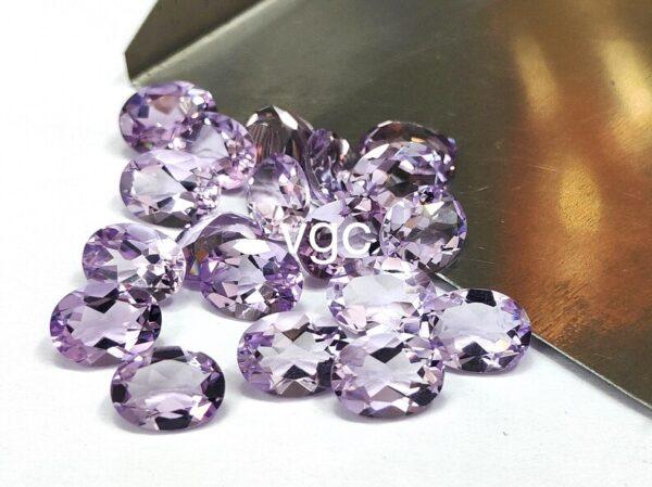 Natural 10×12 mm Pink Amethyst Oval Faceted AAA Quality – Amethyst Oval Faceted 10x12mm