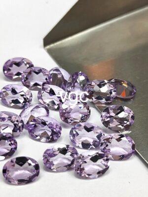 Natural 10×12 mm Pink Amethyst Oval Faceted AAA Quality – Amethyst Oval Faceted 10x12mm