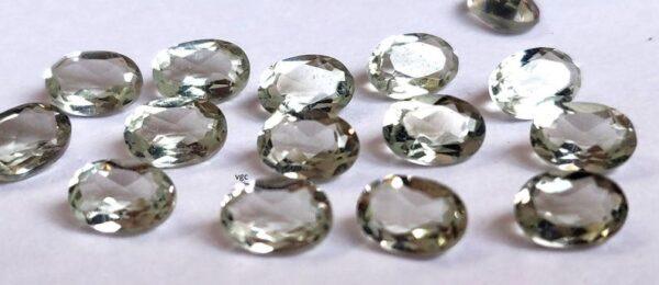Natural 8×10 mm Green Amethyst Oval Faceted AAA Quality – Amethyst Oval Faceted 8x10mm