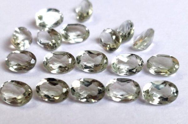Natural 4×6 mm Green Amethyst Oval Faceted AAA Quality – Amethyst Oval Faceted 4x6mm