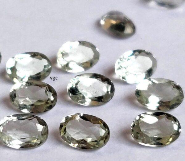 Natural 8×10 mm Green Amethyst Oval Faceted AAA Quality – Amethyst Oval Faceted 8x10mm