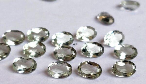 Natural 8×10 mm Green Amethyst Oval Faceted AAA Quality – Amethyst Oval Faceted 8x10mm