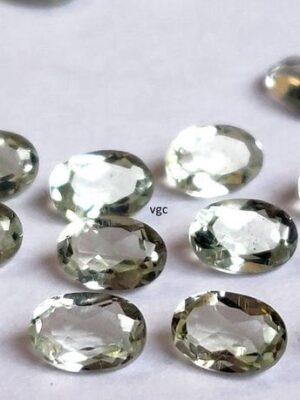 Natural 10×12 mm Green Amethyst Oval Faceted AAA Quality – Amethyst Oval Faceted 10x12mm
