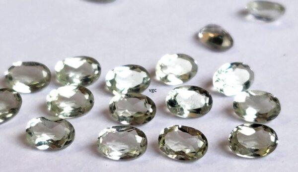 Natural 8×10 mm Green Amethyst Oval Faceted AAA Quality – Amethyst Oval Faceted 8x10mm