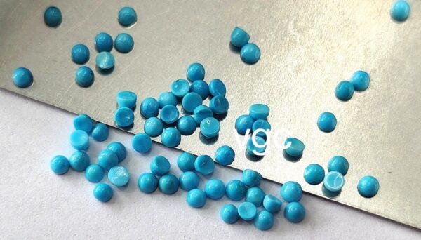 Natural 2 mm Arizona Turquoise Round Cabochon Flat Back AAA Quality – Turquoise Round Cabochon 2mm