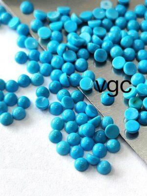 Natural 1 mm Arizona Turquoise Round Cabochon Flat Back AAA Quality – Turquoise Round Cabochon 1mm