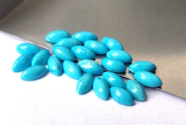 Natural 2×4 mm Arizona Turquoise Marquise Cabochon Flat Back AAA Quality – Turquoise Marquise Cabochon 2x4mm