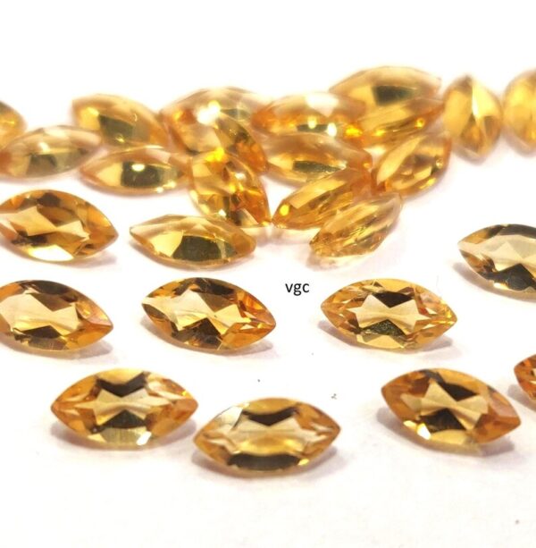 Natural 2×4 mm Citrine Marquise Cut Faceted AAA Quality – Citrine Marquise Faceted 2x4mm