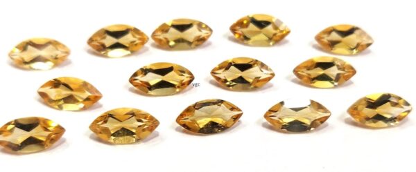 Natural 5×10 mm Citrine Marquise Cut Faceted AAA Quality – Citrine Marquise Faceted 5x10mm