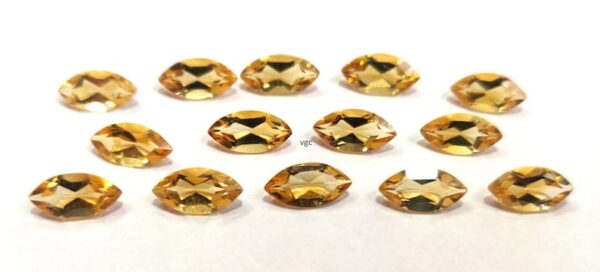 Natural 2×4 mm Citrine Marquise Cut Faceted AAA Quality – Citrine Marquise Faceted 2x4mm