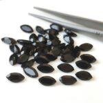 Natural Black Spinel 5×10 mm Marquise Cut Faceted – Black Spinel Marquise Faceted 5x10mm