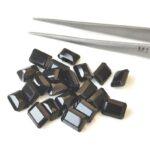 Natural Black Spinel 7×9 mm Octagon Cut Faceted – Black Spinel Octagon Faceted 7x9mm