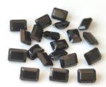 Natural Black Spinel 7×9 mm Octagon Cut Faceted – Black Spinel Octagon Faceted 7x9mm