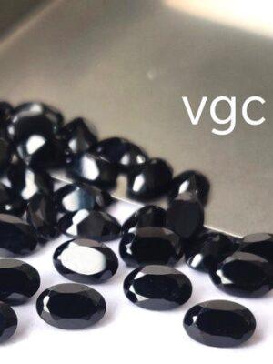 Natural Black Spinel 10×12 mm Oval Cut Faceted – Black Spinel Oval Faceted 10x12mm