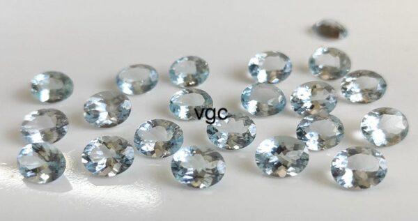 Natural 3×5 mm Aquamarine Oval Cut Faceted AAA Quality – Aquamarine Oval Faceted 3x5mm